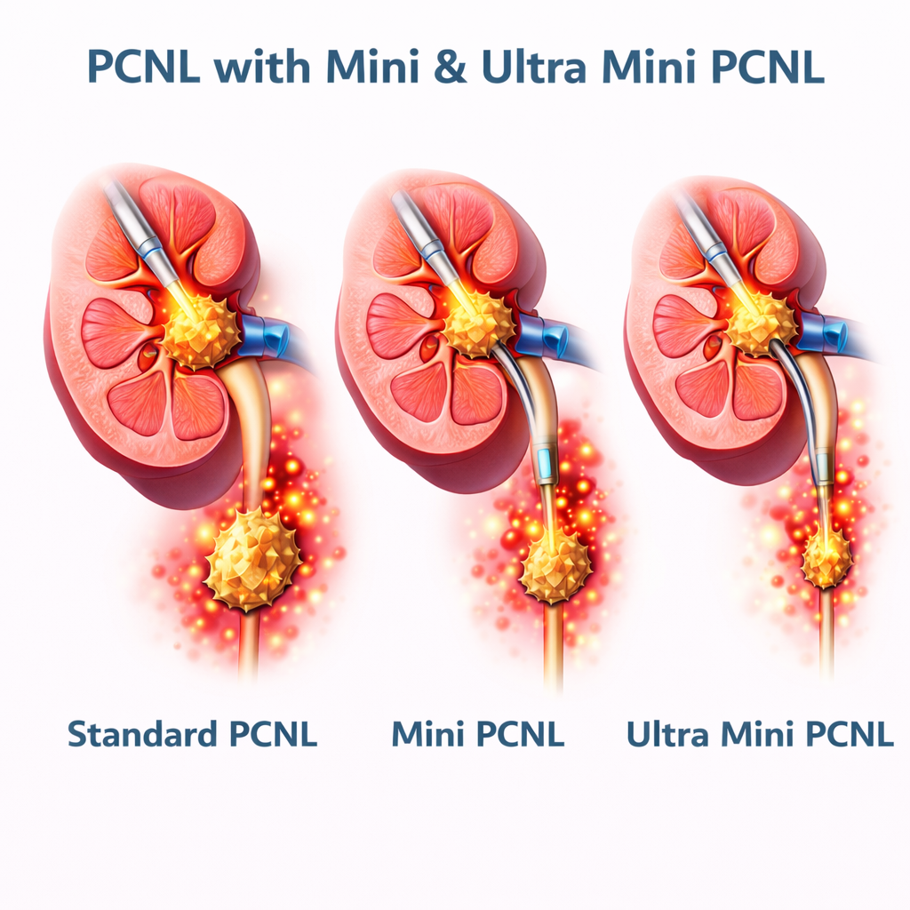 PNCL with Mini & Ultra Mini PCNL
